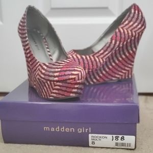 Madden Girl Rockon Wedges Multi color